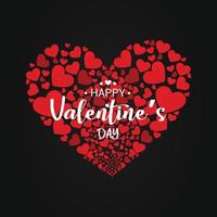 vecteur libre de fond d'amour heureuse saint valentin