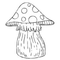 champignon, dessin d'enfants vecteur
