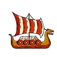 bateau viking drakkar.