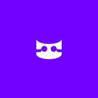 création de logo de chat abstrait d'entreprise simple vecteur
