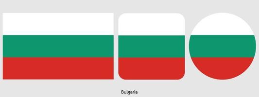 drapeau de la bulgarie, illustration vectorielle vecteur
