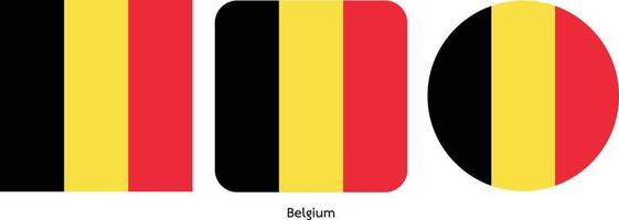 drapeau belgique, illustration vectorielle vecteur