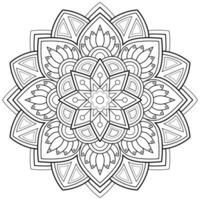 motif de mandala abstrait de vecteur. l'art sur le mur. livre de coloriage motif de dentelle le tatouage. conception pour une conception de chemise de peinture de papier peint et d'autocollant de tuile, ornement décoratif de cercle dans le style oriental ethnique vecteur