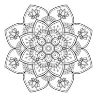 motif de mandala abstrait de vecteur. l'art sur le mur. livre de coloriage motif de dentelle le tatouage. conception pour une conception de chemise de peinture de papier peint et d'autocollant de tuile, ornement décoratif de cercle dans le style oriental ethnique vecteur