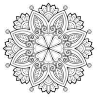 motif de mandala abstrait de vecteur. l'art sur le mur. livre de coloriage motif de dentelle le tatouage. conception pour une conception de chemise de peinture de papier peint et d'autocollant de tuile, ornement décoratif de cercle dans le style oriental ethnique vecteur