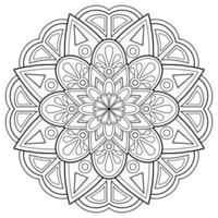 motif de mandala abstrait de vecteur. l'art sur le mur. livre de coloriage motif de dentelle le tatouage. conception pour une conception de chemise de peinture de papier peint et d'autocollant de tuile, ornement décoratif de cercle dans le style oriental ethnique vecteur