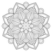 motif de mandala abstrait de vecteur. l'art sur le mur. livre de coloriage motif de dentelle le tatouage. conception pour une conception de chemise de peinture de papier peint et d'autocollant de tuile, ornement décoratif de cercle dans le style oriental ethnique vecteur