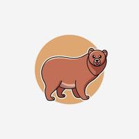 illustration graphique vectoriel d'un ours