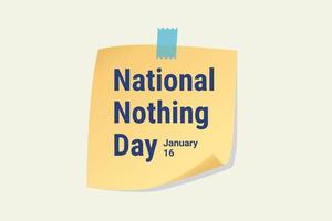 graphique vectoriel de la journée nationale de rien