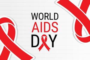 illustration graphique vectoriel de la journée mondiale du sida