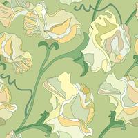 Floral pattern sans soudure. Fond de tourbillon de fleurs. Ornamen floral vecteur