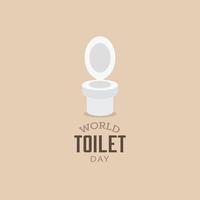 modèle de conception de la journée mondiale des toilettes. illustration vectorielle vecteur