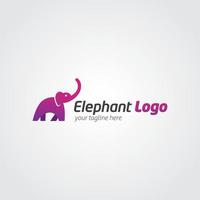 modèle de conception de logo d'éléphant. illustration vectorielle vecteur