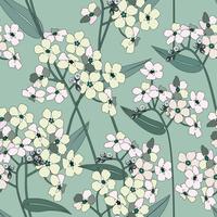 Floral pattern sans soudure. Fond de fleurs. Texture de jardin s&#39;épanouir vecteur
