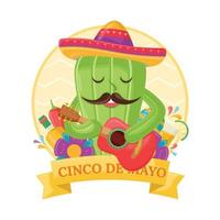 illustration de cinco de mayo vecteur