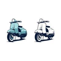 illustration vectorielle de scooter vecteur