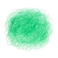 Crayon vert tache de texture gribouillis isolé sur fond blanc vecteur