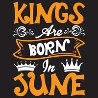les rois naissent en juin vecteur