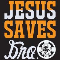 Jésus sauve frère vecteur