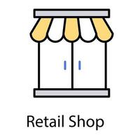 concepts de magasin de détail vecteur