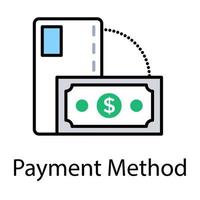 concepts de méthode de paiement vecteur