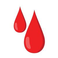 conception de vecteur illustration goutte de sang liquide rouge