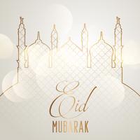 Fond élégant Eid Mubarak vecteur