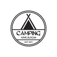 logo de camping, vecteur de logo d'aventure