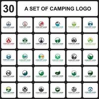 logo de camping, vecteur de logo d'aventure