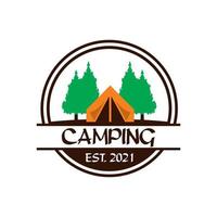 logo de camping, vecteur de logo d'aventure