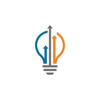 logo finance ampoule , logo financier vecteur