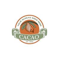 logo de cacao, vecteur de logo de cacao