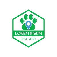 logo de soins pour animaux de compagnie, logo vétérinaire vecteur