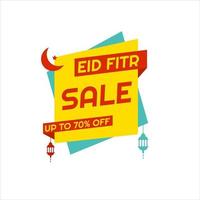 conception de vente eid mubarak pour les entreprises. modèle de promotion de bannière de remise vecteur