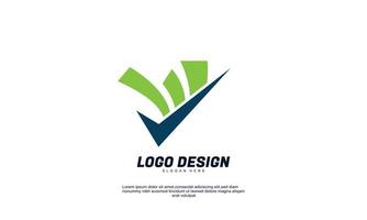 vecteur de stock abstrait modèle de logo de comptabilité créative vecteur de conception de logo de finance