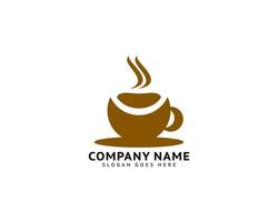 modèle de conception de logo de café vecteur