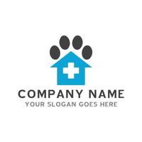 logo de soins pour animaux de compagnie, logo vétérinaire vecteur