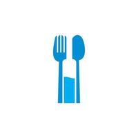 vecteur de dîner abstrait, logo alimentaire