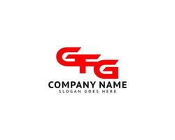 création de modèle de logo lettre initiale gfg vecteur