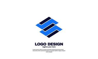 modèle de conception de logo d'entreprise d'identité de marque accrocheur simple impressionnant vecteur