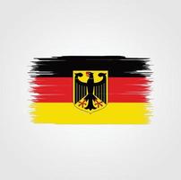 drapeau allemand avec style pinceau vecteur
