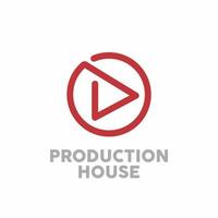 logo simple pour la maison de production ou d'autres institutions cinématographiques vecteur