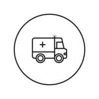 conception de vecteur de symbole d'icône d'ambulance.