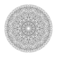 Éléments de décoration d'art mandala à motif circulaire vecteur