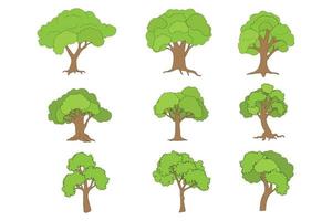 conception de vecteur d'illustration de forme d'arbre