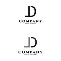 ensemble de lettre initiale jd icône vecteur logo modèle illustration design