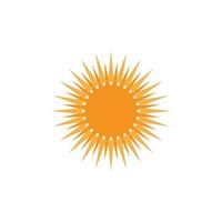 logo illustration soleil vecteur