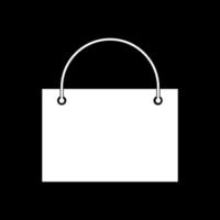 icône de couleur blanche de sac à provisions. vecteur