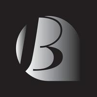 vecteur de conception de logo lettre b