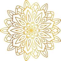 conception de mandala doré, look royal et art du design, ancien, traditionnel vecteur